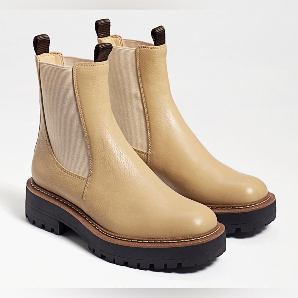 Sam Edelman Laguna Chelsea Boot in neutral beige size 6.5 - Picture 7 of 17
